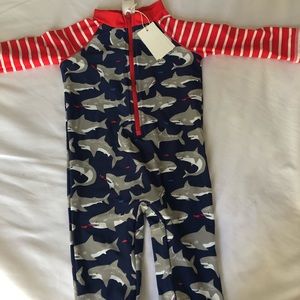 NWT baby Boden one piece shark swimsuit (2T or 3T)